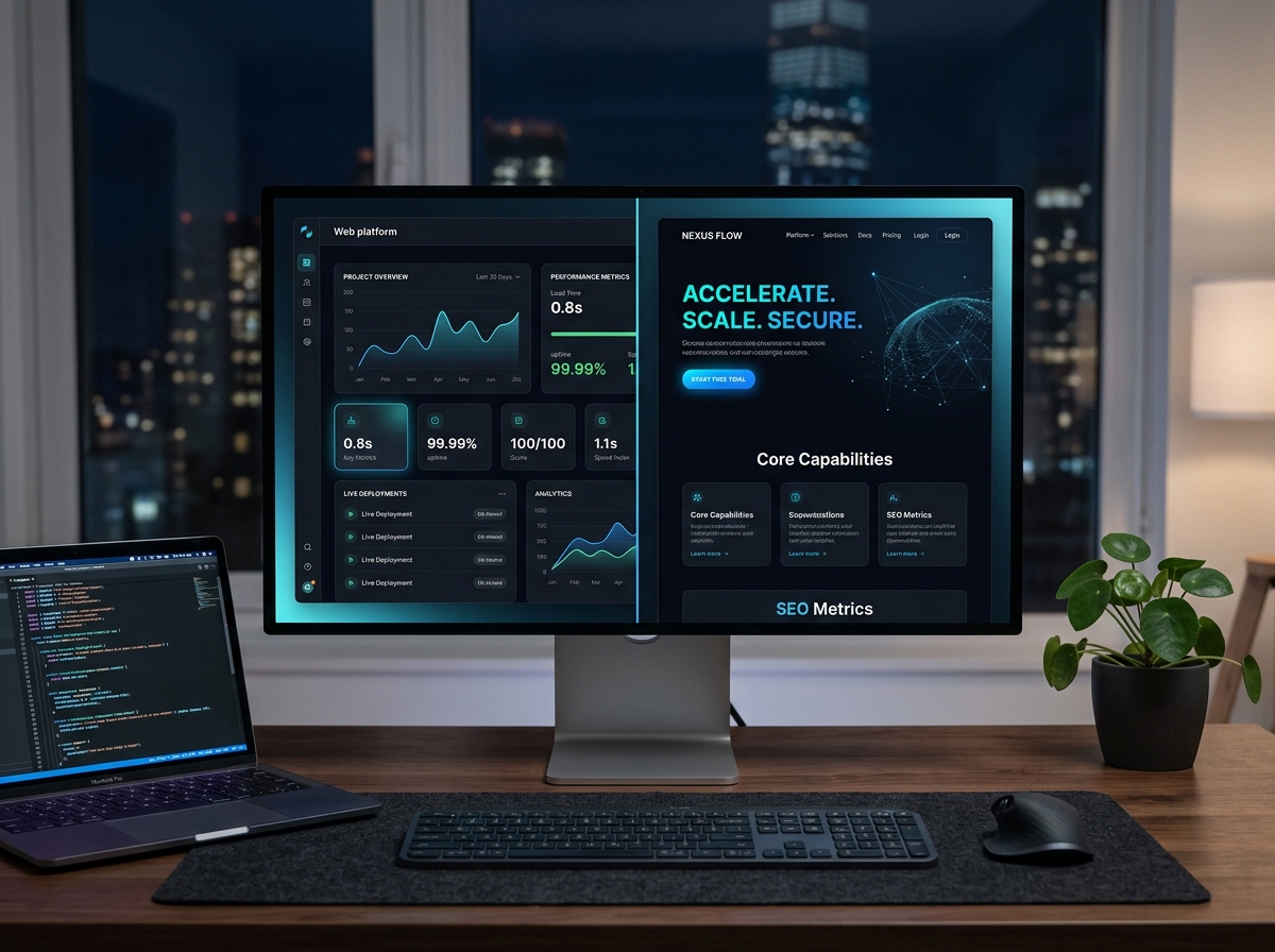 Sitio web profesional y landing page corporativa optimizada para SEO y conversión